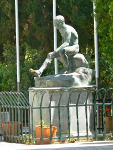 Greece, Corfu Island - statuary at Achilieion Palace