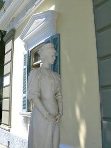 Greece, Corfu Island - statuary at Achilieion Palace; statue of Empress