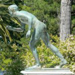 Greece, Corfu Island, Achilieion Palace; bronze youth