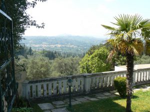 Greece, Corfu Island, Achilieion Palace; view from the gardens