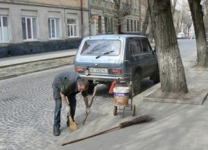 Ukraine, Lviv - central city is kept clean