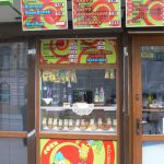 Ukraine, Lviv - central city food kiosk