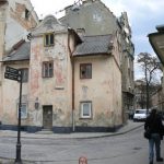 Ukraine, Lviv - back street neighborhood
