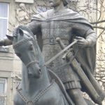 Ukraine, Lviv - central city statue of Valova