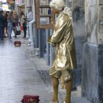 Ukraine, Lviv - central city mimes