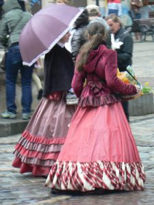 Ukraine, Lviv - central city old world costumes