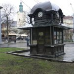 Ukraine, Lviv - central city kiosk