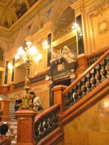 Ukraine, Lviv - entry lobby of Opera and Ballet Theatre