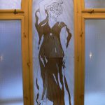 Ukraine, Lviv - art deco etched glass inside George Hotel