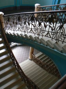 Ukraine, Lviv - staircase inside George Hotel