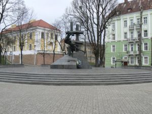 Ukraine, Lviv - holocaust memorial across from the Prison  Museum