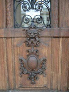 Ukraine, Lviv - carved door