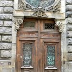 Ukraine, Lviv - ornate door entry