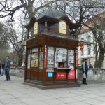 Ukraine, Lviv - newspaper and tobacco kiosk