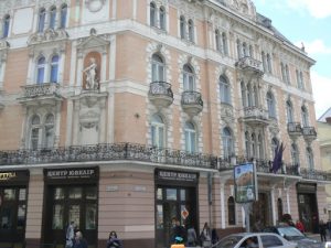 Ukraine, Lviv - central city - George Hotel with its