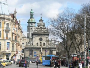 Ukraine, Lviv - central city - Bernadine Church and Monastery