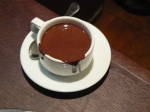 Ukraine, Lviv - central city - thick hot chocolate