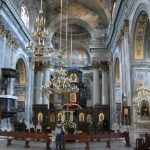 Ukraine, Lviv - interior of St Michael's church; on Easter