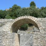 Albania, Saranda, Butrint Ancient Theatre Entrance