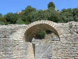 Albania, Saranda, Butrint Ancient Theatre Entrance