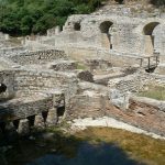 Albania, Saranda, Butrint Ancient Theatre Backstage Rooms