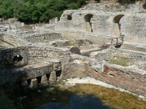 Albania, Saranda, Butrint Ancient Theatre Backstage Rooms