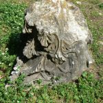 Albania, Butrint Ancient Column detail