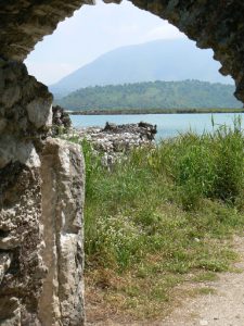 Albania, Butrint View Across Vivari Channel