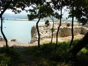 Albania, Butrint View Across Vivari Channel