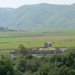 Albania, Butrint View From Hilltop Fortress to Secondary Fort Across