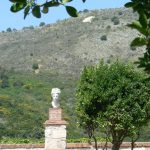 Albania, Butrint View From Hilltop Fortress With Statue Head