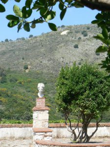 Albania, Butrint View From Hilltop Fortress With Statue Head