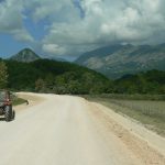 Road repairs and mountains in Montenegro