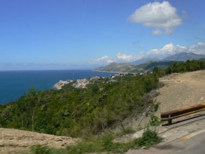 Coastal road along Adriatic Sea