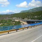 Coastal road along Adriatic Sea