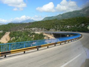 Coastal road along Adriatic Sea