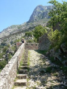 Up to the cliff top fortress