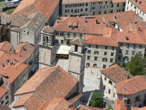 Overlooking St.Tryphon's Cathedral square