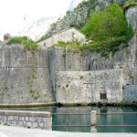 Entering Kotor with old town walls