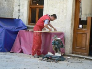 Carpenter at work