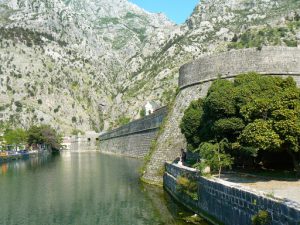 Moat around old town walls