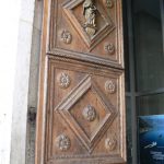 Carved door of St.Tryphon's Cathedral