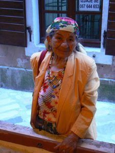 Old Roma (gypsy) lady