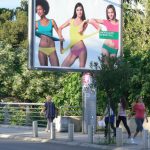 Montenegro, Podgorica: colors of Benetton ad
