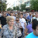Montenegro, Podgorica: crowds follow procession