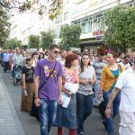 Montenegro, Podgorica: crowds follow procession