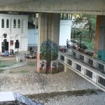 Montenegro, Podgorica: art gallery under road overpass
