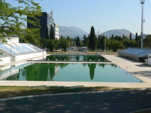 Montenegro, Podgorica: sports complex outdoor swimming pool is also unused;