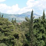 Montenegro, Podgorica: mountains beyond the city