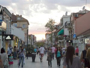 Montenegro, Podgorica: pedestrian street